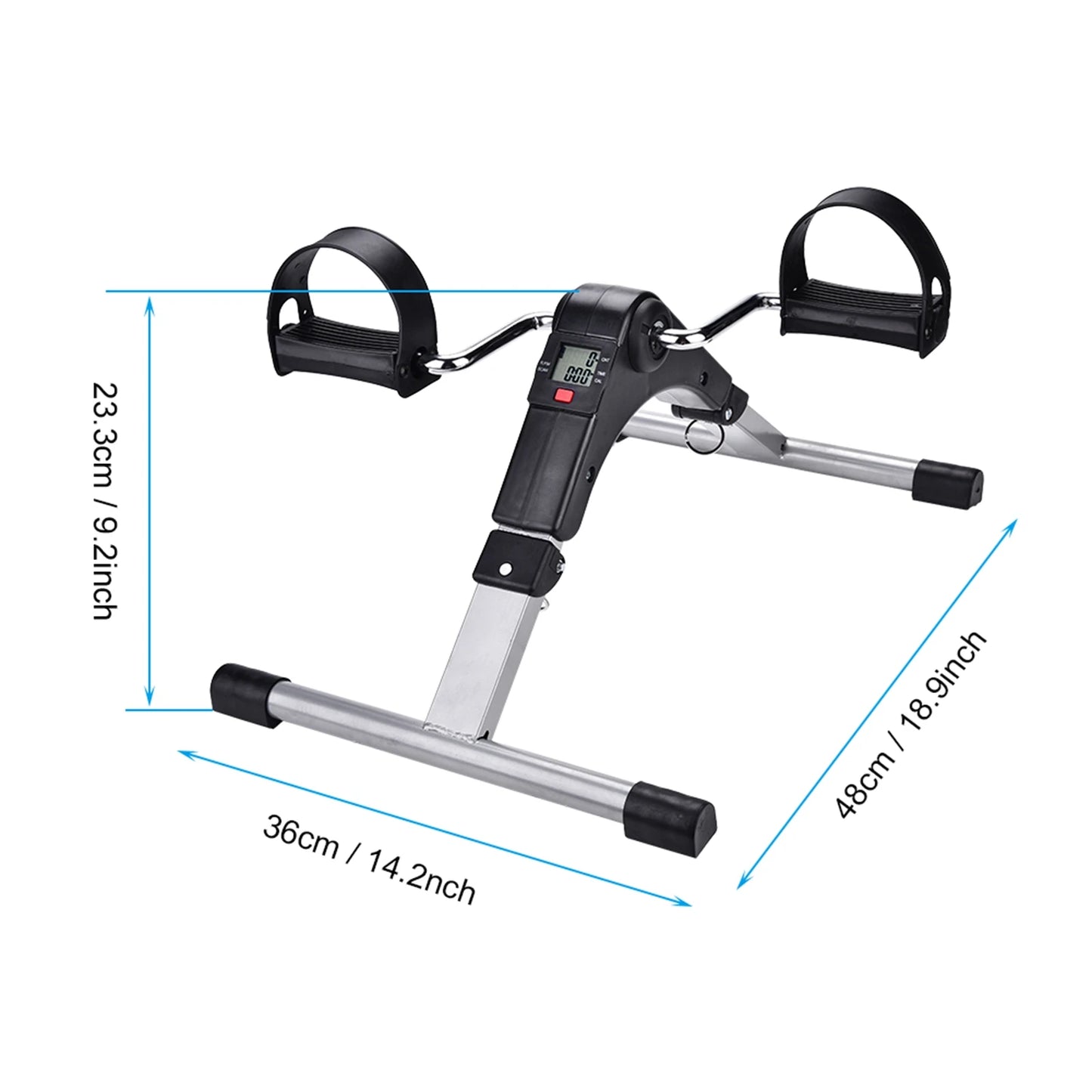 Indoor Folding Cycling Trainer – Portable Pedal Exerciser for Leg Workout