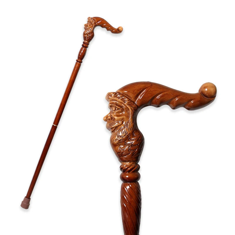 4 Styles 95cm Leopard German Beech Wooden Stick Men Eagle-Head Fashionable Canes Women Christmas Walking Stick Owl Canes
