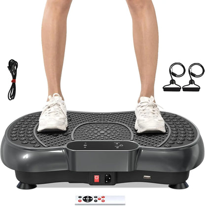 Vibration Plate 99 Intensity Levels Fitness Equipment for Home Full Body Workout Muscle Building Massager Sports Device