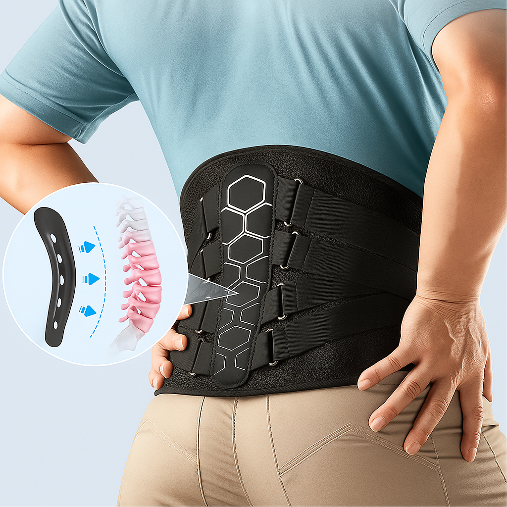Back Support Belt – Breathable and Adjustable Lumbar Support