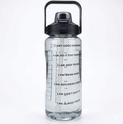 HydraFlow 2L Time‑Marker Water Bottle