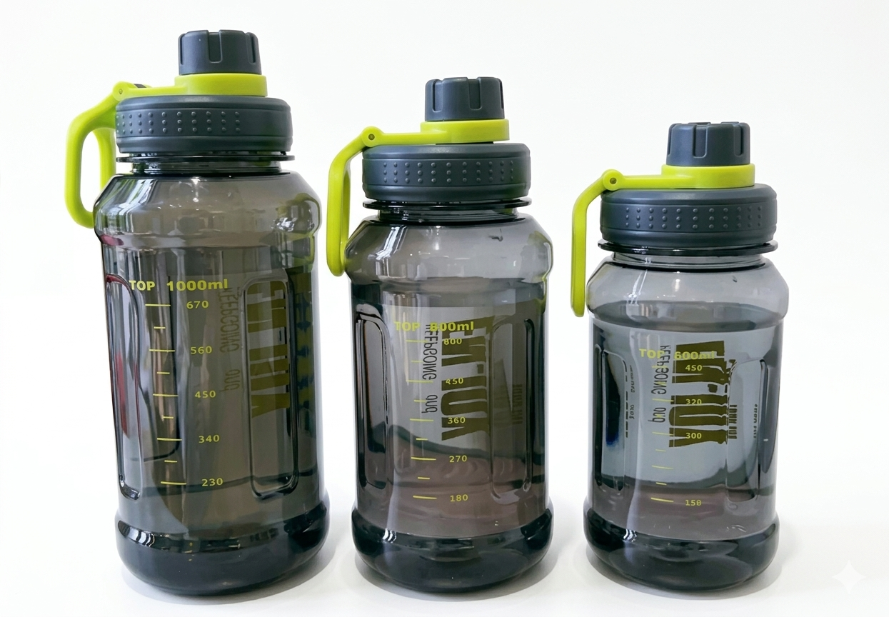 HydroPulse Sport Water Bottle (600/800/1000ml)