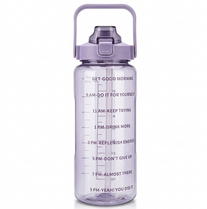 HydraFlow 2L Time‑Marker Water Bottle