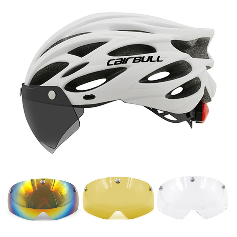 Cycling Helmet Light Road Mtb Mountain Bike Bicycle Led Helmet L for Men Women Visored Bicycle Helmet Casco Accesorios