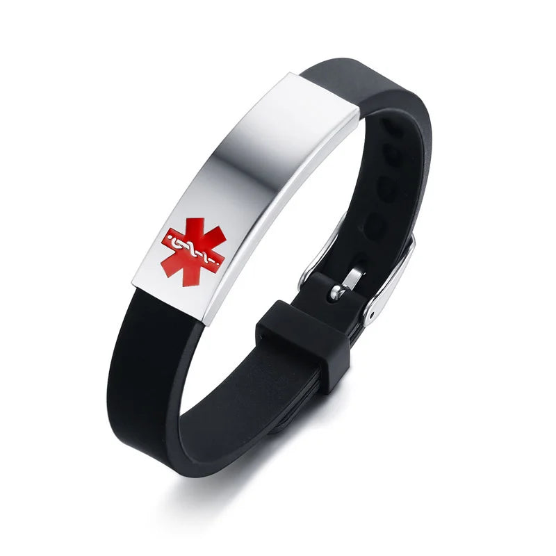 MediAlert Silicone ID Bracelet