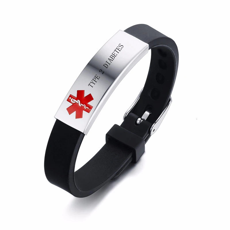 MediAlert Silicone ID Bracelet