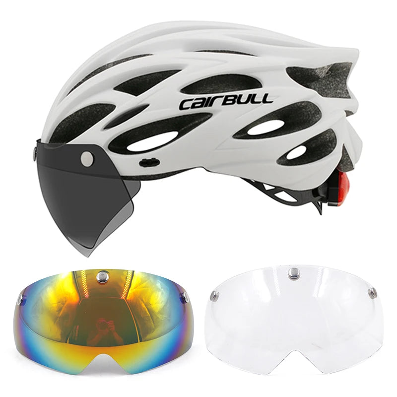 Cycling Helmet Light Road Mtb Mountain Bike Bicycle Led Helmet L for Men Women Visored Bicycle Helmet Casco Accesorios
