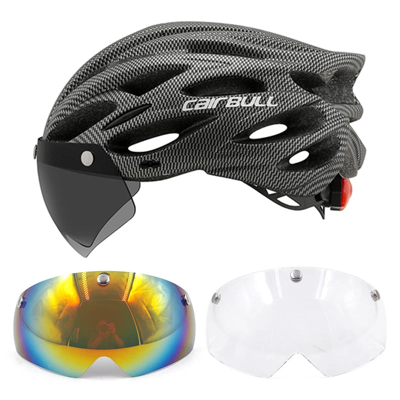 Cycling Helmet Light Road Mtb Mountain Bike Bicycle Led Helmet L for Men Women Visored Bicycle Helmet Casco Accesorios