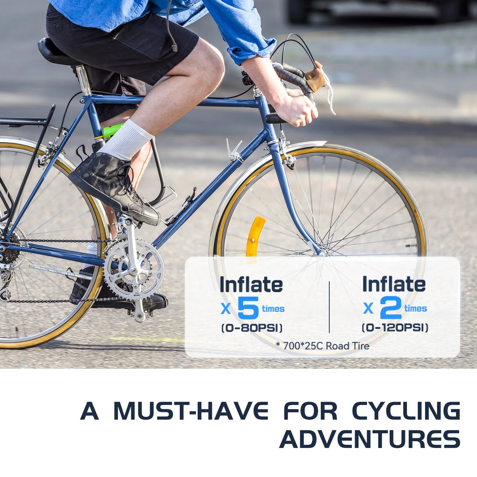 TB2 Mini Electric Bike Pump