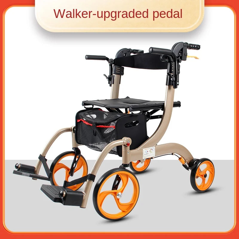 Dual Ease 2 in 1 Rollator Transport Chair