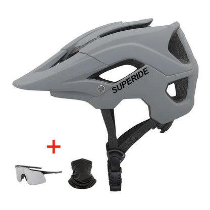 SUPERIDE In-mold DH MTB Bicycle Helmet Sports Anti-impact Road Mountain Bike Helmet Men Women Riding Cycling Helmet