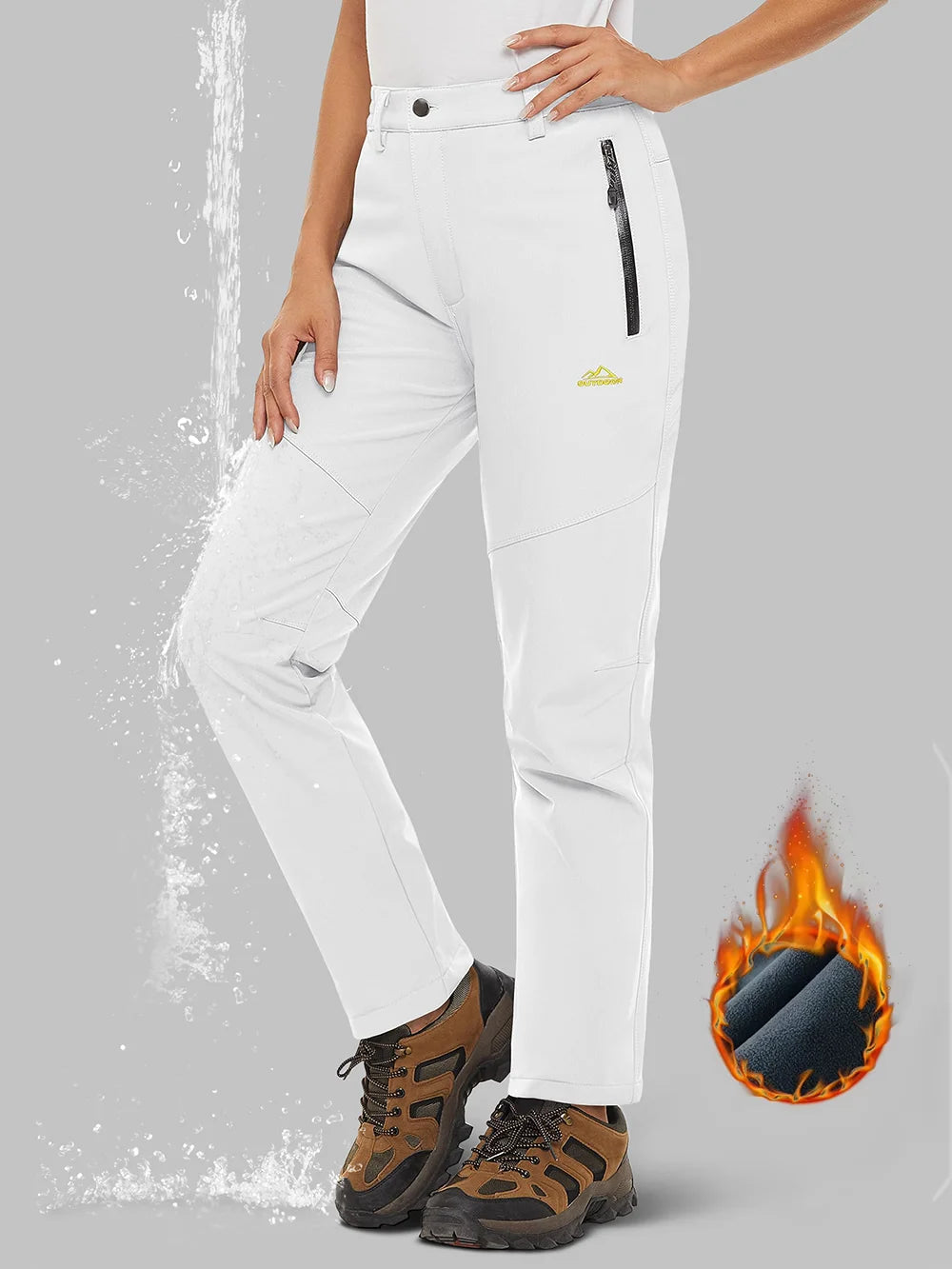 ALTHERA Unisex Softshell Fleece Lining Pants