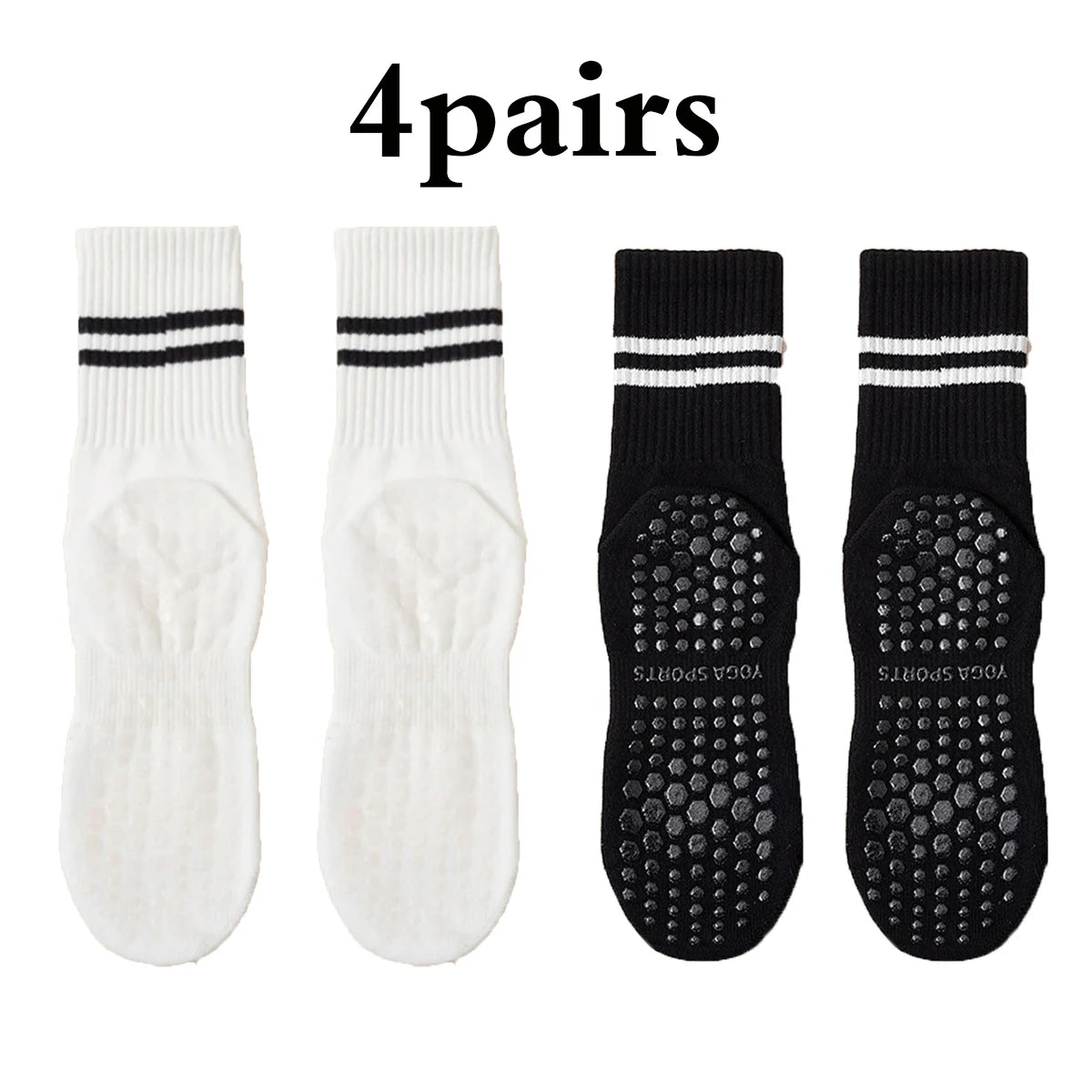 ProGrip Pilates & Yoga Socks – Non‑Slip Grip Socks
