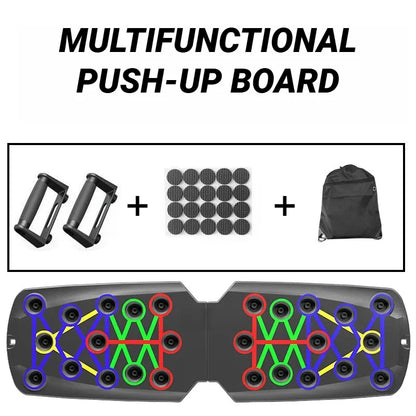 Portable Multifunctional Push Up Board Fitness and Muscle Training Device Home Workout Set Foldable Push Up Bar Resistance