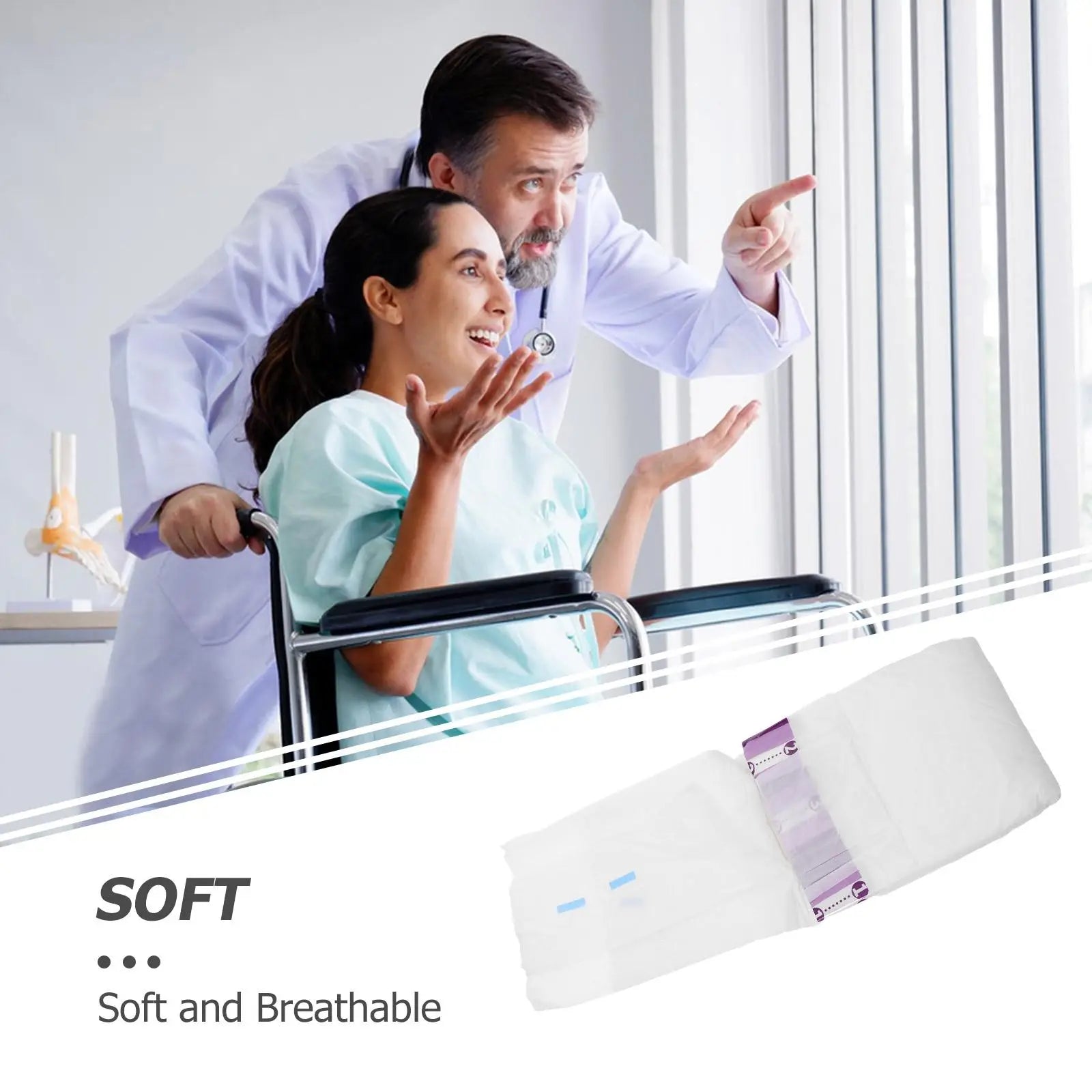 10 Pcs EasyDry Disposable Adult Diapers