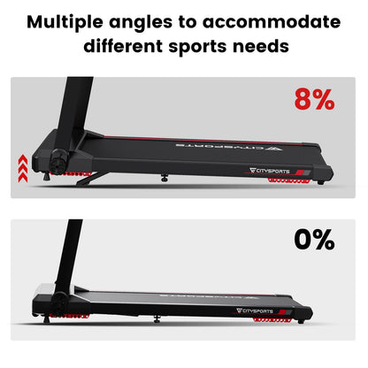 PowerStride Treadmill – Electric Folding with Armrest