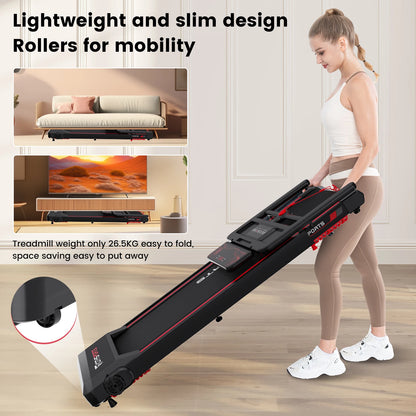 PowerStride Treadmill – Electric Folding with Armrest