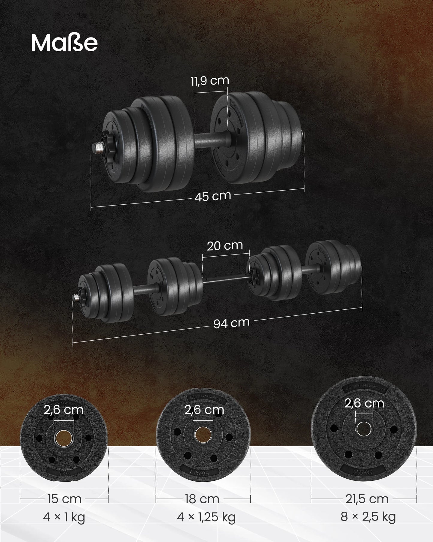 FlexiLift 2‑in‑1 Dumbbell Set