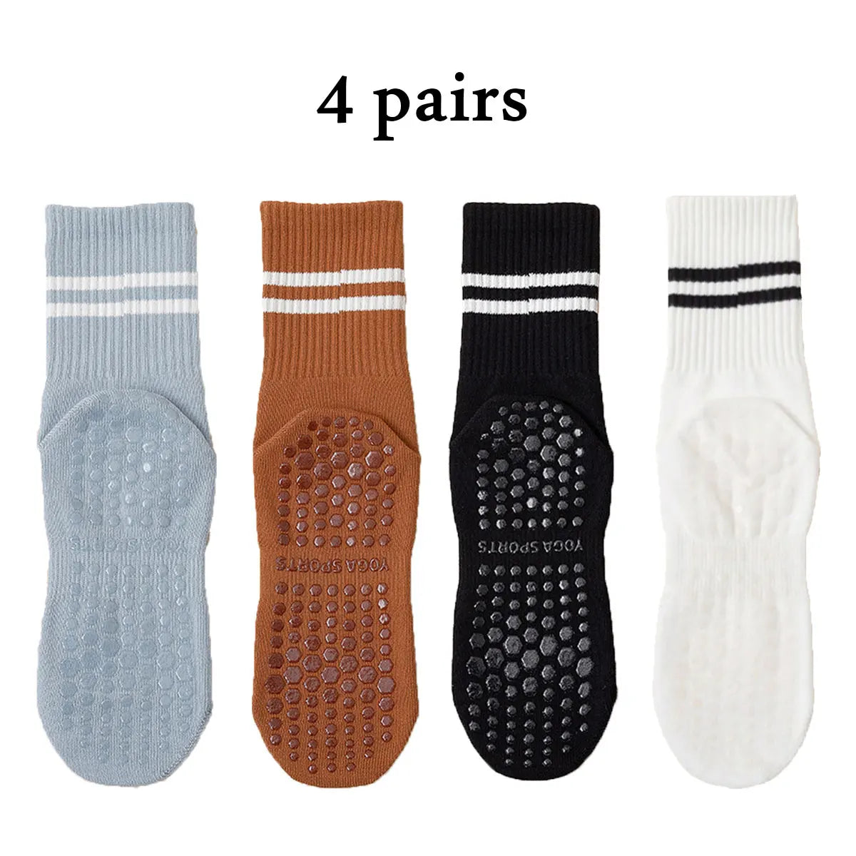 ProGrip Pilates & Yoga Socks – Non‑Slip Grip Socks