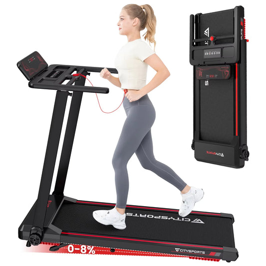 PowerStride Treadmill – Electric Folding with Armrest