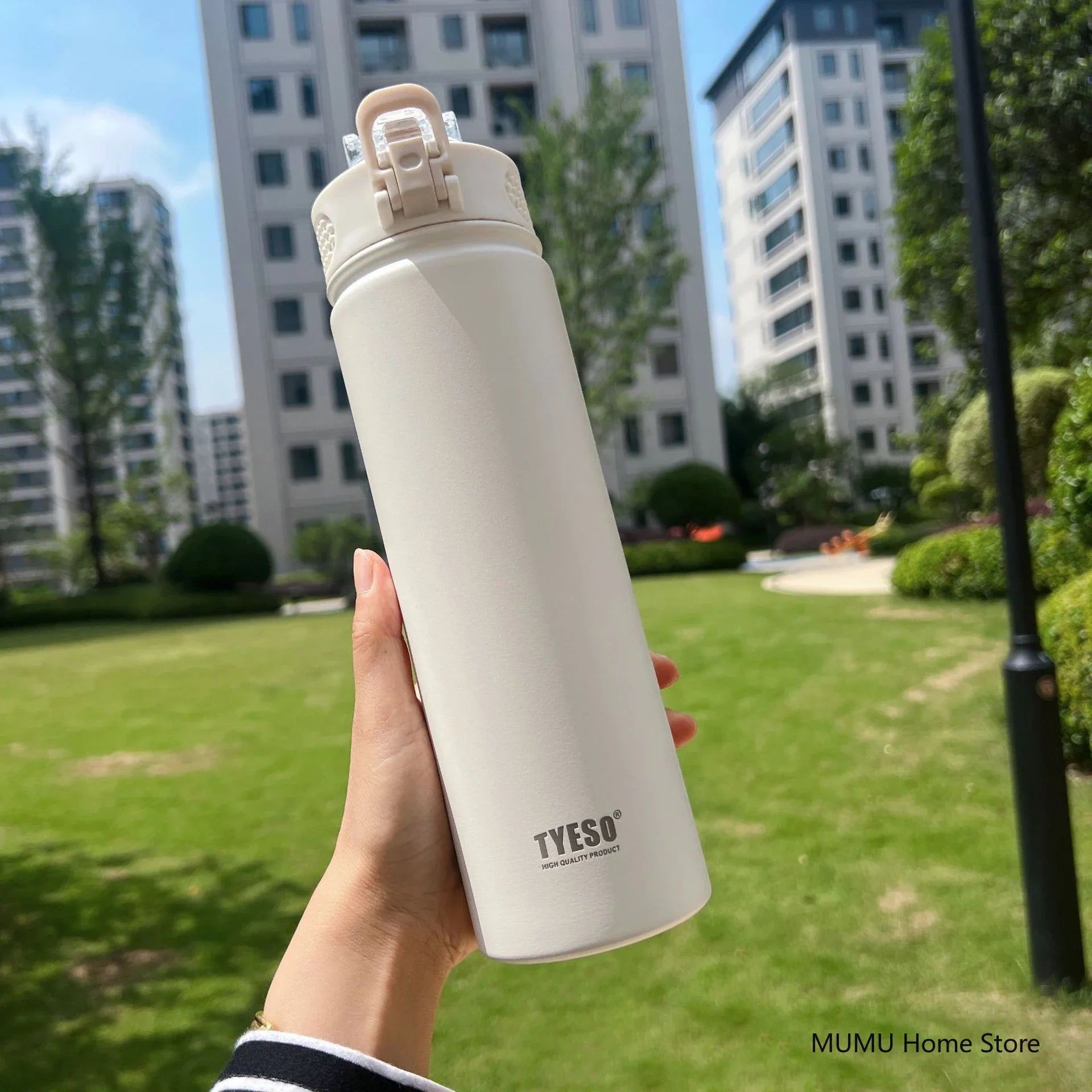 Insulated Bottle with Straw