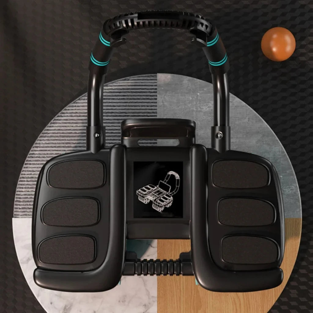 Six Elbow Design Abdominal Wheel Exerciser Automatic Rebound Antislip Home Gym Fitness Equipment Abdominal Workout Slider