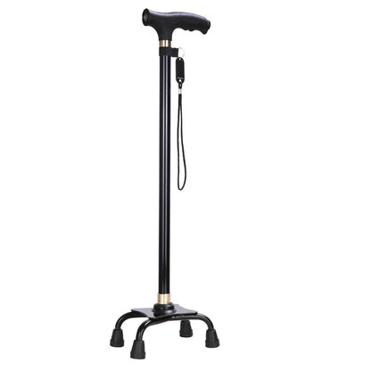 Non-slip Walking Sticks For The Elderly Retractable Aluminum Alloy Multifunctional Cane With Led Light Old Men Crutch