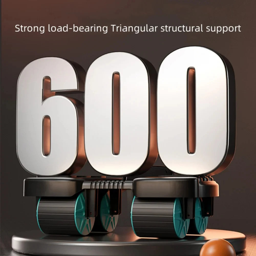Six Elbow Design Abdominal Wheel Exerciser Automatic Rebound Antislip Home Gym Fitness Equipment Abdominal Workout Slider
