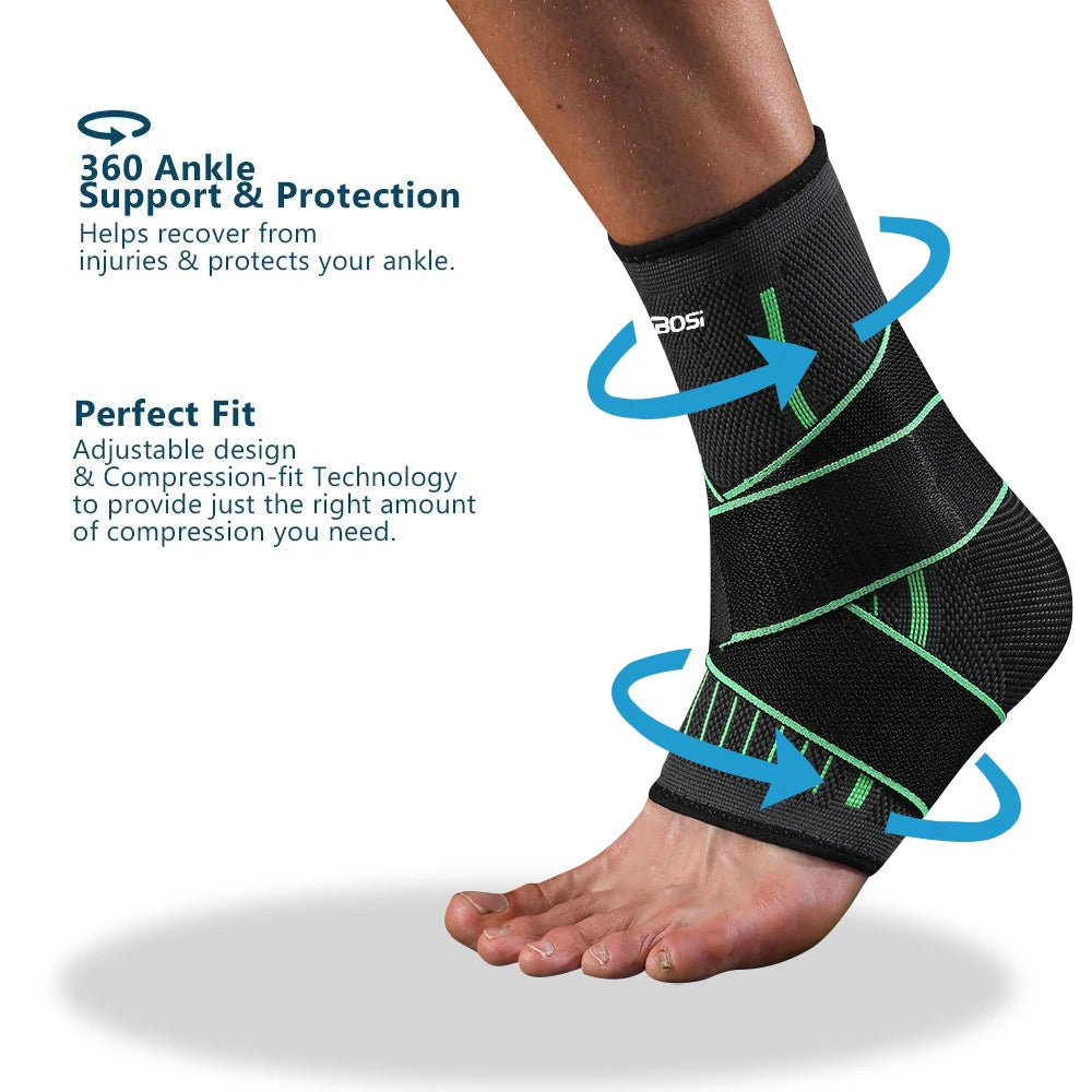 StrideGuard Adjustable Ankle Support Sleeve