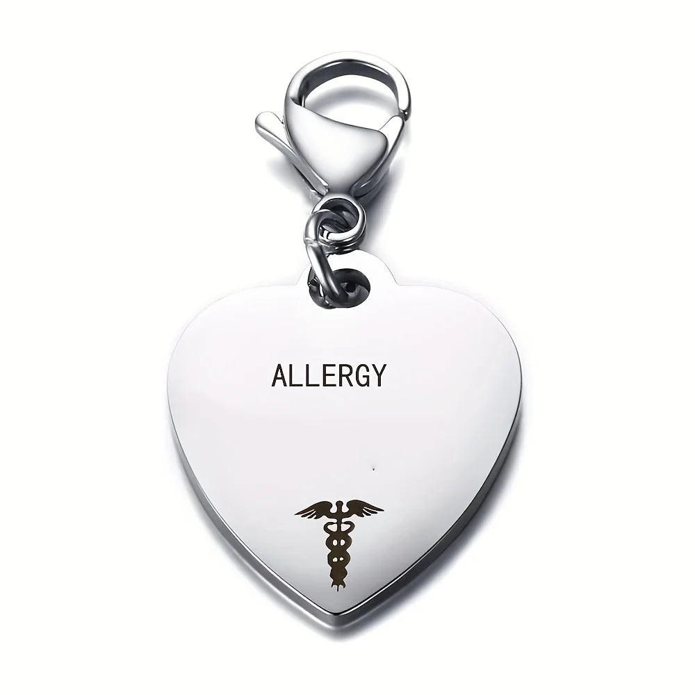 MediAlert Heart ID Keychain