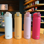 Insulated Bottle with Straw