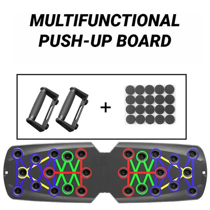 Portable Multifunctional Push Up Board Fitness and Muscle Training Device Home Workout Set Foldable Push Up Bar Resistance