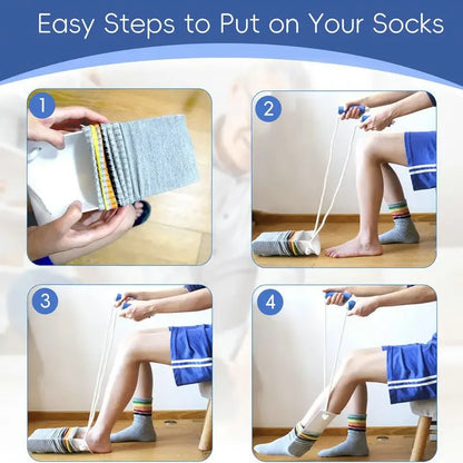 EasyWear Sock Aid – No-Bend Sock Helper Tool