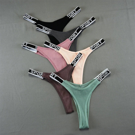 PureComfort Sport Cotton Thong – 6-Pack