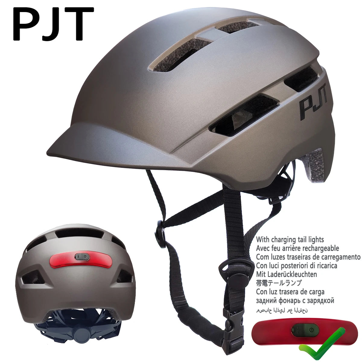 P-6-Titanium-Black-L / L57-61CM