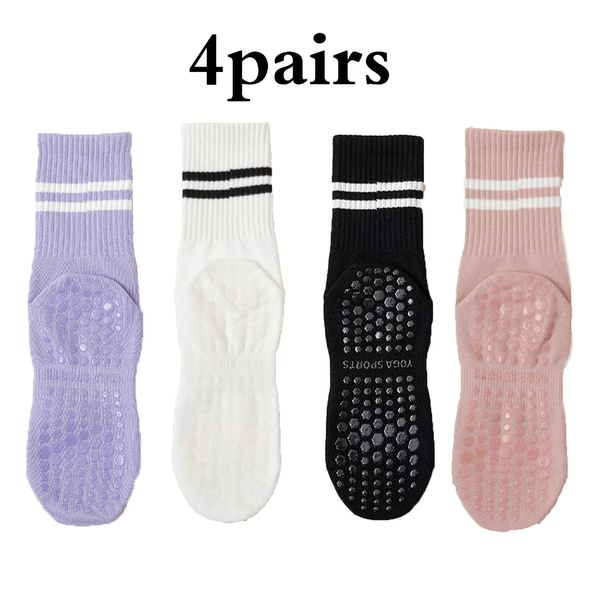 ProGrip Pilates & Yoga Socks – Non‑Slip Grip Socks