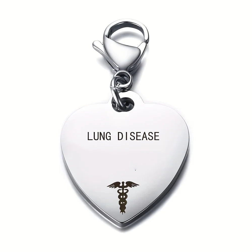 MediAlert Heart ID Keychain