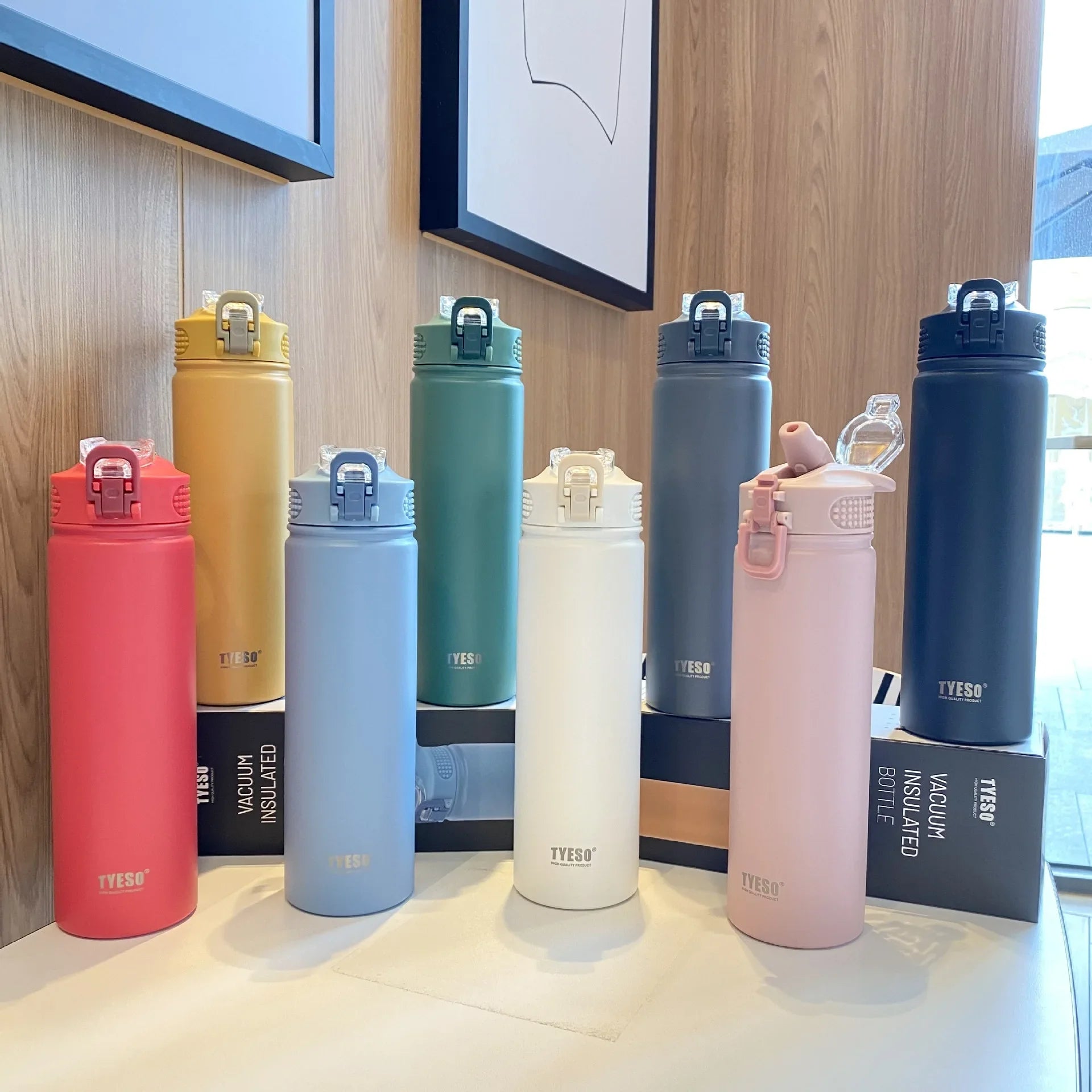 Insulated Bottle with Straw