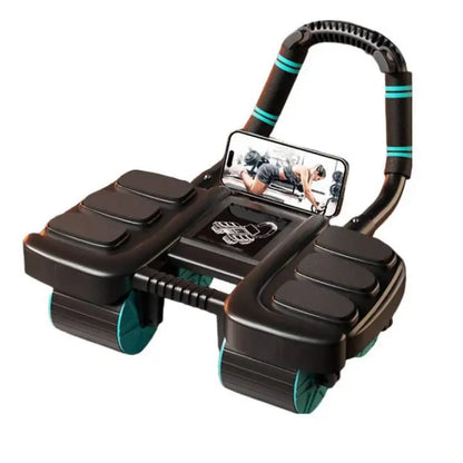 Six Elbow Design Abdominal Wheel Exerciser Automatic Rebound Antislip Home Gym Fitness Equipment Abdominal Workout Slider
